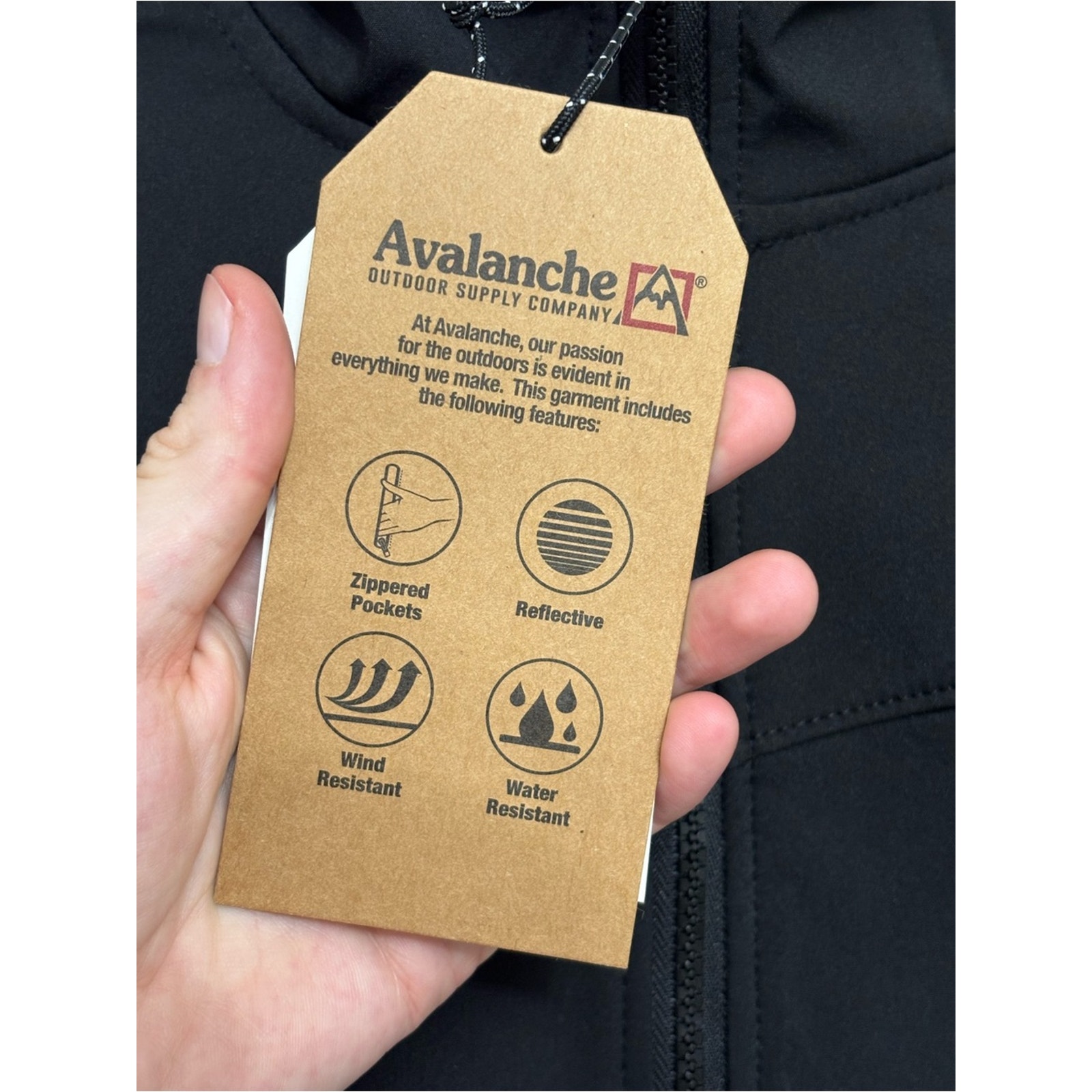 New Avalanche Women's Fleece Lined Hoodie Soft Shell Jacket In Black - Size M — image 8 of 8